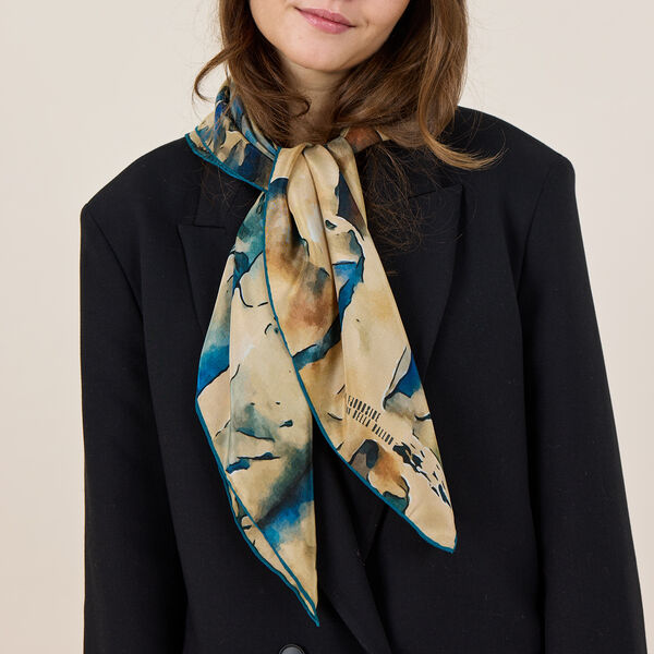 BRUSH skjerf, sand/petrol BRUSH skjerf, sand/petrol, Bella Ballou