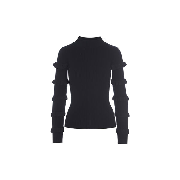 Floret Knit Blouse, black, BITTE KAI RAND