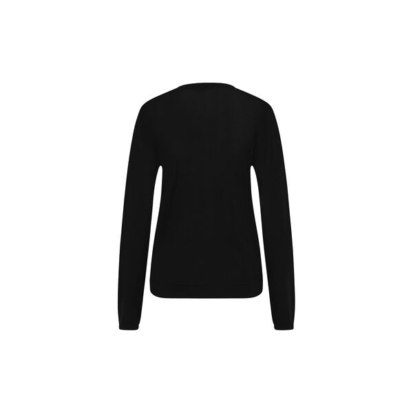 CharleneBBRound halsstrikk, svart, Bruuns Bazaar