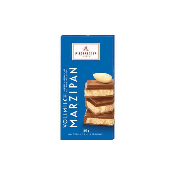 Marsipanplate Melk, blå Marsipanplate Melk, blå, Niederegger