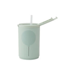 Kids life straw flaske, grønn, Design Letters