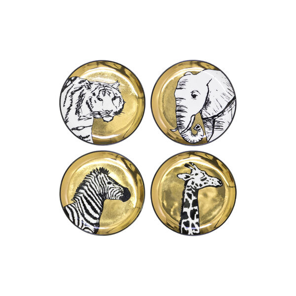 Animalia glassbrikker, 4 deler, Jonathan Adler