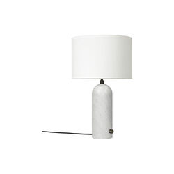 Gravity Table Lamp, white marble/white, GUBI