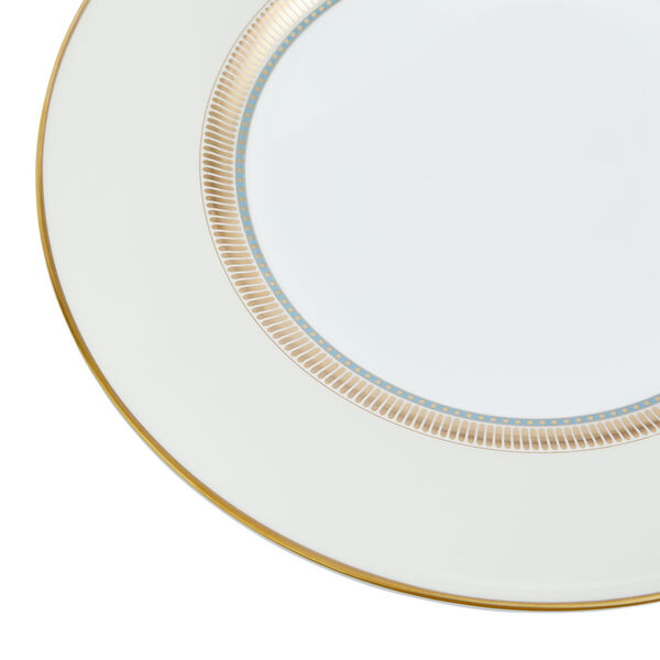 HELIA Plate, hvit og turkis/gull, Wedgwood