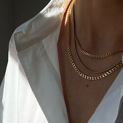 Curb Halskjede Large, Philippa Studios