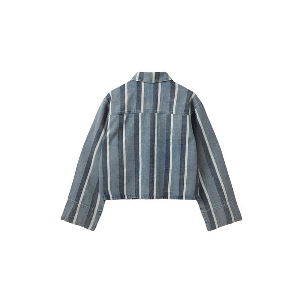 TAZASW STRIPED DENIM JACKET, 5127 blue&white denim stripe, Sofie Schnoor
