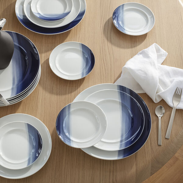 KOPPEL sidetallerken 16 cm, nyanser av bl&aring;, Georg Jensen