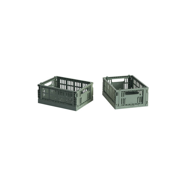 HAY Colour Crate Mini 2 stk., sage green, HAY