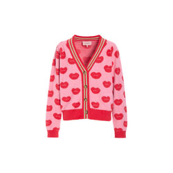 Lilou Cardigan, kiss me art print, HUNKØN
