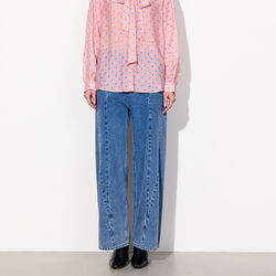 Nala Denim Trousers, stonewash denim, HUNKØN