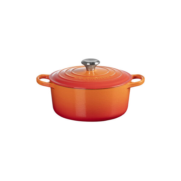 Signature st&oslash;pejern rund gryte &Oslash; 24 cm, volcanic, Le Creuset