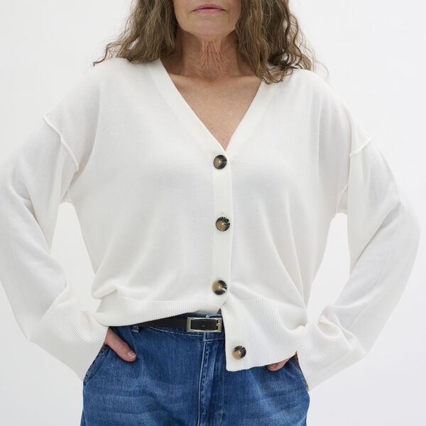 EmmaMW Knit Cardigan, snow white, My Essential Wardrobe
