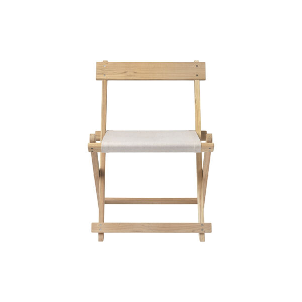 BM4570 Deck Dining Chair, teak/beige, Carl Hansen & S&oslash;n