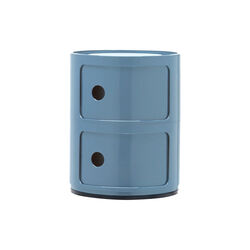 Componibili 2 elementi oppbevaringsbord, azzurro, Kartell