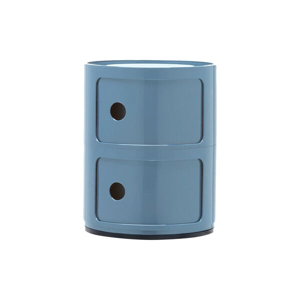 Componibili 2 elementi oppbevaringsbord, azzurro, Kartell