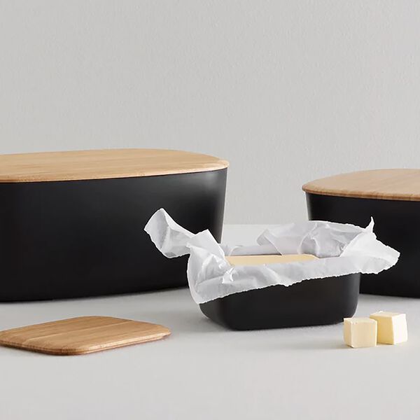 BOX-IT br&oslash;dkasse 23 cm, black, RIG-TIG