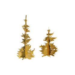 Vinterskog julepynt, gull, Jette Frölich Design