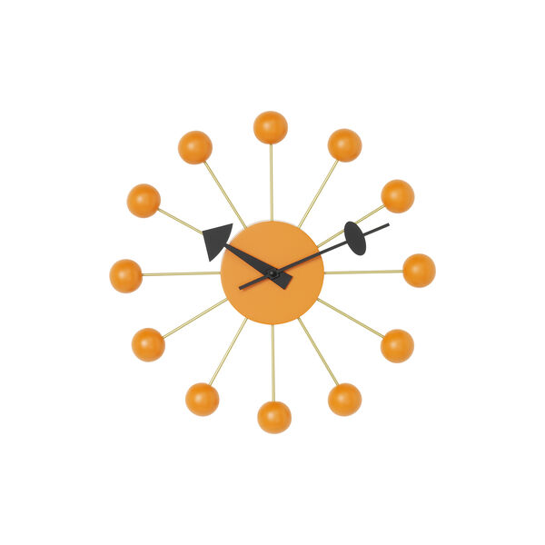 Ball Clock, orange, Vitra 