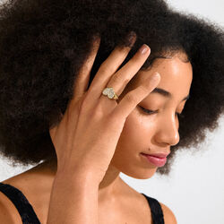 EMMETT-ring, gullbelagt, Pilgrim