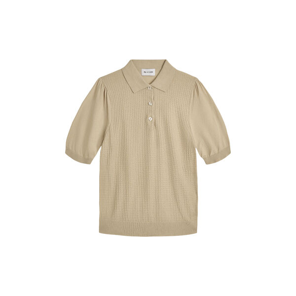5445 WW - Retro Polo Puff, champagne beige, SAND Copenhagen