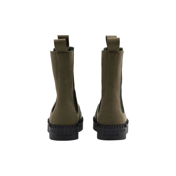 Lange Chelsea støvler, dyp oliven svart, Ilse Jacobsen Hornbæk