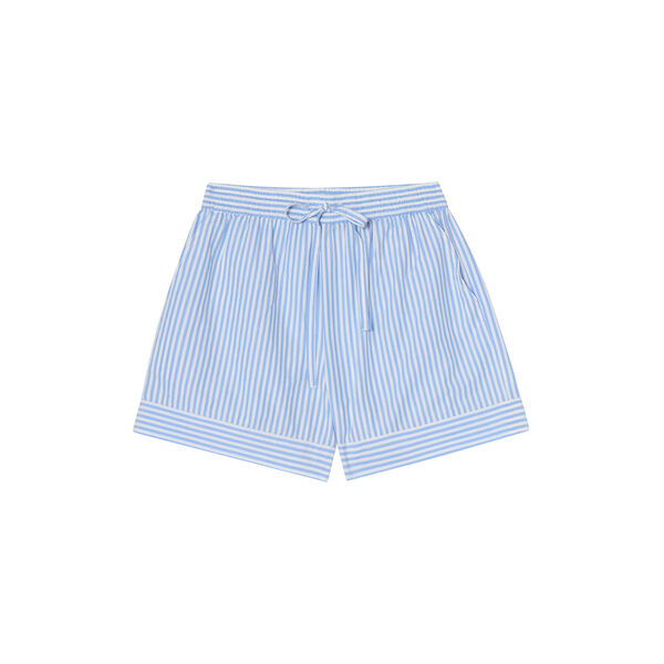 Organic Cotton Poplin pyjamasett, blue/white stripe, Lexington