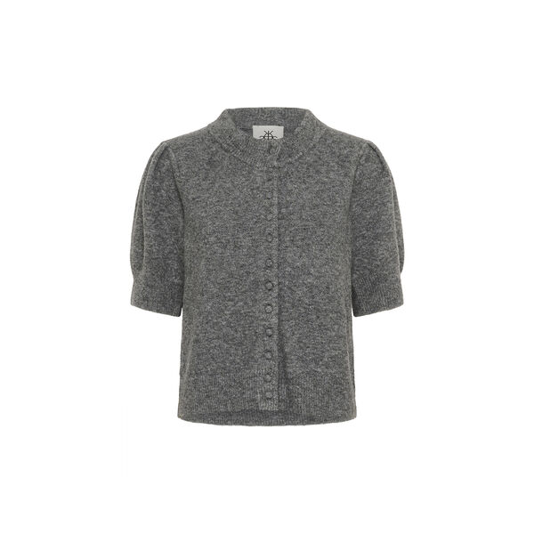 KBBrona Noabelle Cardigan, medium grey melange, Karen by Simonsen