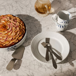 Hvit Halvblonde tallerken Ø 19 cm, Royal Copenhagen