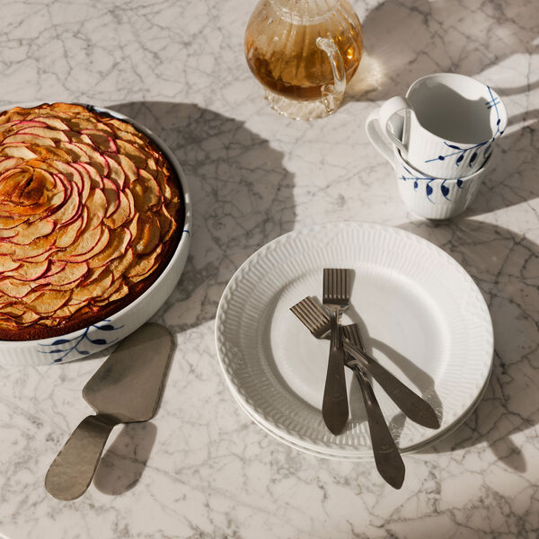 Hvit Halvblonde tallerken Ø 19 cm, Royal Copenhagen