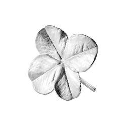 Firkløver brosje, sølv, Flora Danica Jewellery