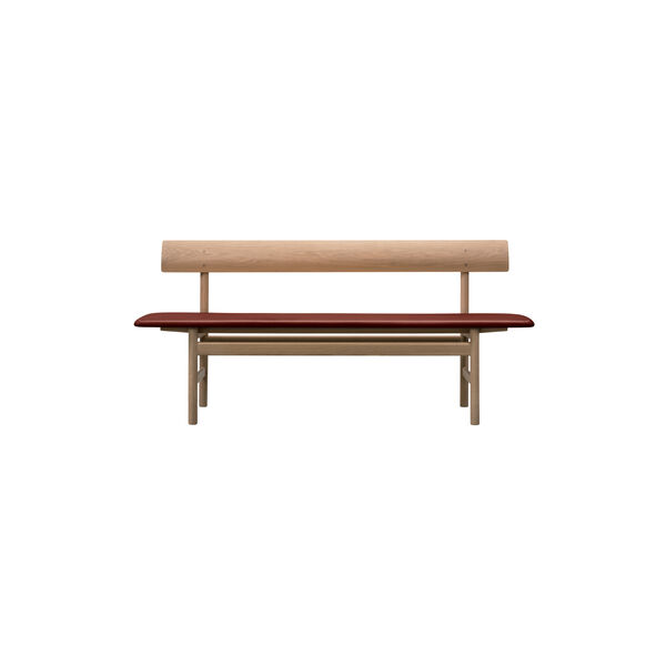 3171 The Mogensen Bench benk, oljet eik/omni burnt sienna 293, Fredericia Furniture