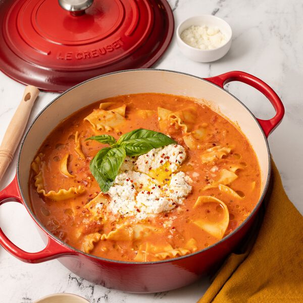 Signature st&oslash;pejern rund gryte &Oslash; 20 cm, cerise, Le Creuset
