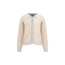 KITTY PEARL LS CARDIGAN, almond neutral, French Connection