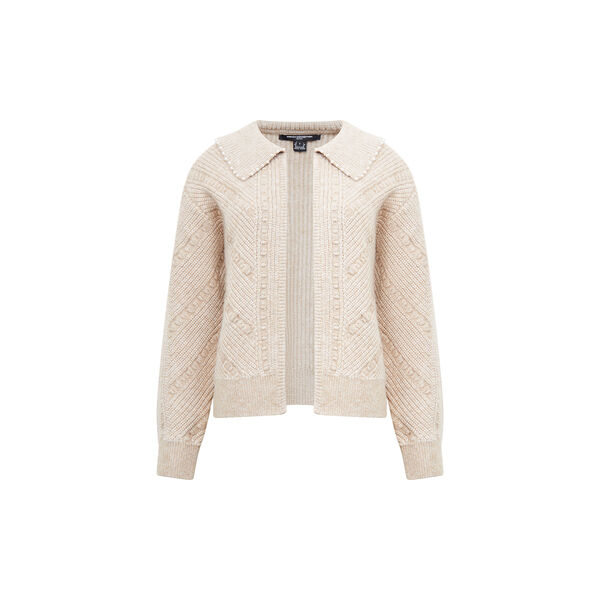KITTY PEARL LS CARDIGAN, almond neutral, French Connection