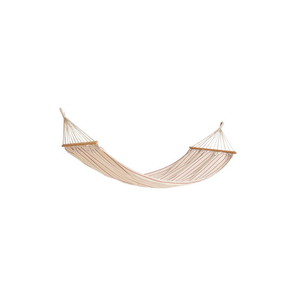Outdoor Market Hammock, beige with red stripe, HAY