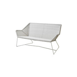 Breeze 2 pers. lounge sofa, white grey, Cane-line