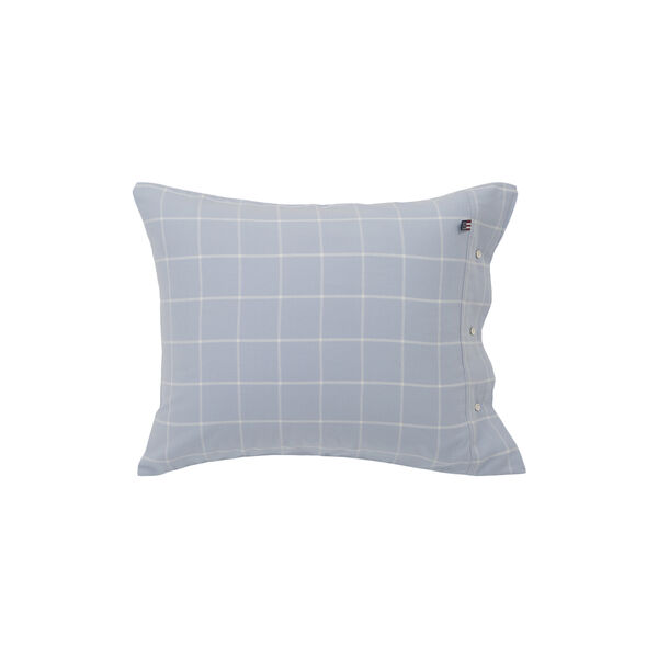 Hotel putetrekk i lett flanell, light blue/white, Lexington