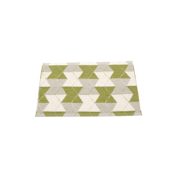 Trip gulvl&oslash;per, olive/linen/vanilla, Pappelina