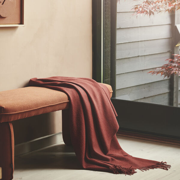 Lima pledd, 03524 beetroot, Silkeborg Uldspinderi