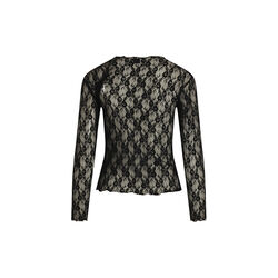 Stretch Lace Trutte lace bluse, black, Mads Nørgaard