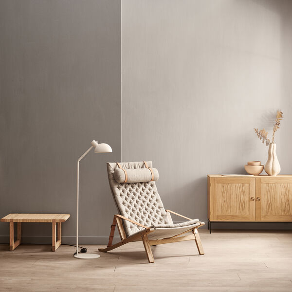 FK10 Plico loungestol, hvitoljet eik/natur, Carl Hansen & S&oslash;n