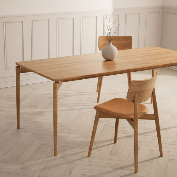 PURE Dining Table L140, natural oiled oak, Bruunmunch Furniture