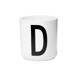 Arne Jacobsen porselenskopp, D, Design Letters