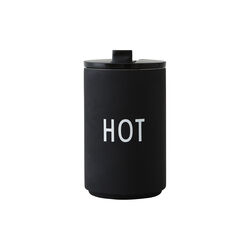 HOT termokopp, svart, Design Letters