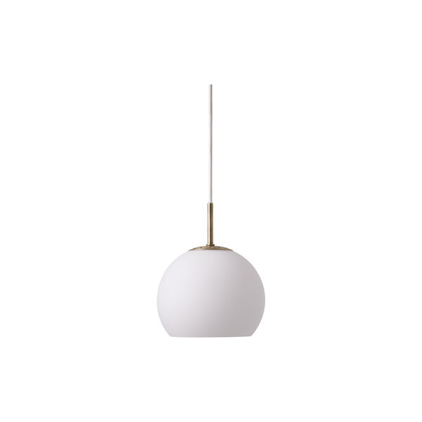 Ball Glass Pendant, opal white, FRANDSEN