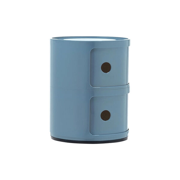 Componibili 2 elementi oppbevaringsbord, azzurro, Kartell