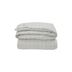 Hotel dynetrekk i lett flanell, beige/white, Lexington