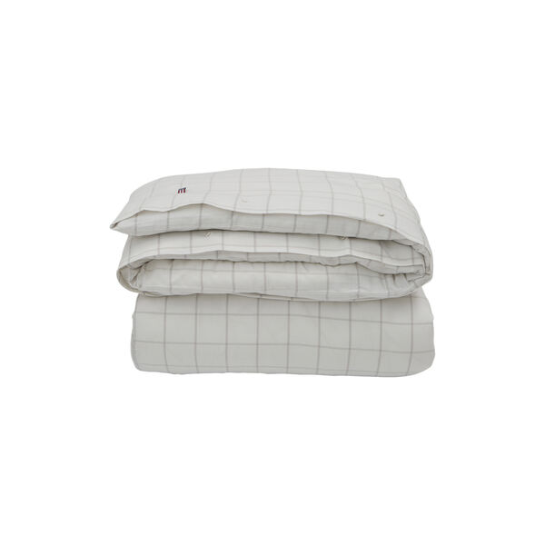 Hotel dynetrekk i lett flanell, beige/white, Lexington