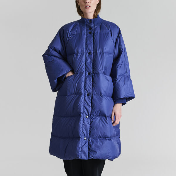 Feather down frakk med knapper, twilight blue, BITTE KAI RAND