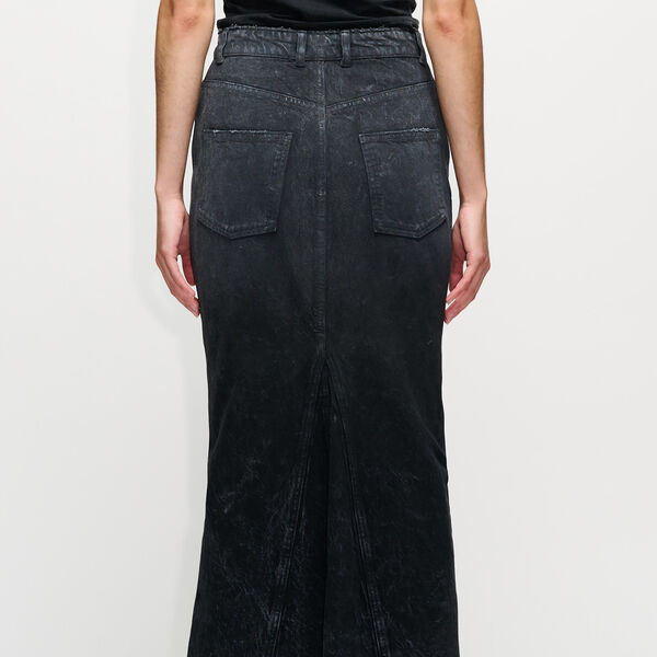 Annul skjørt, faded away grey, HOPE